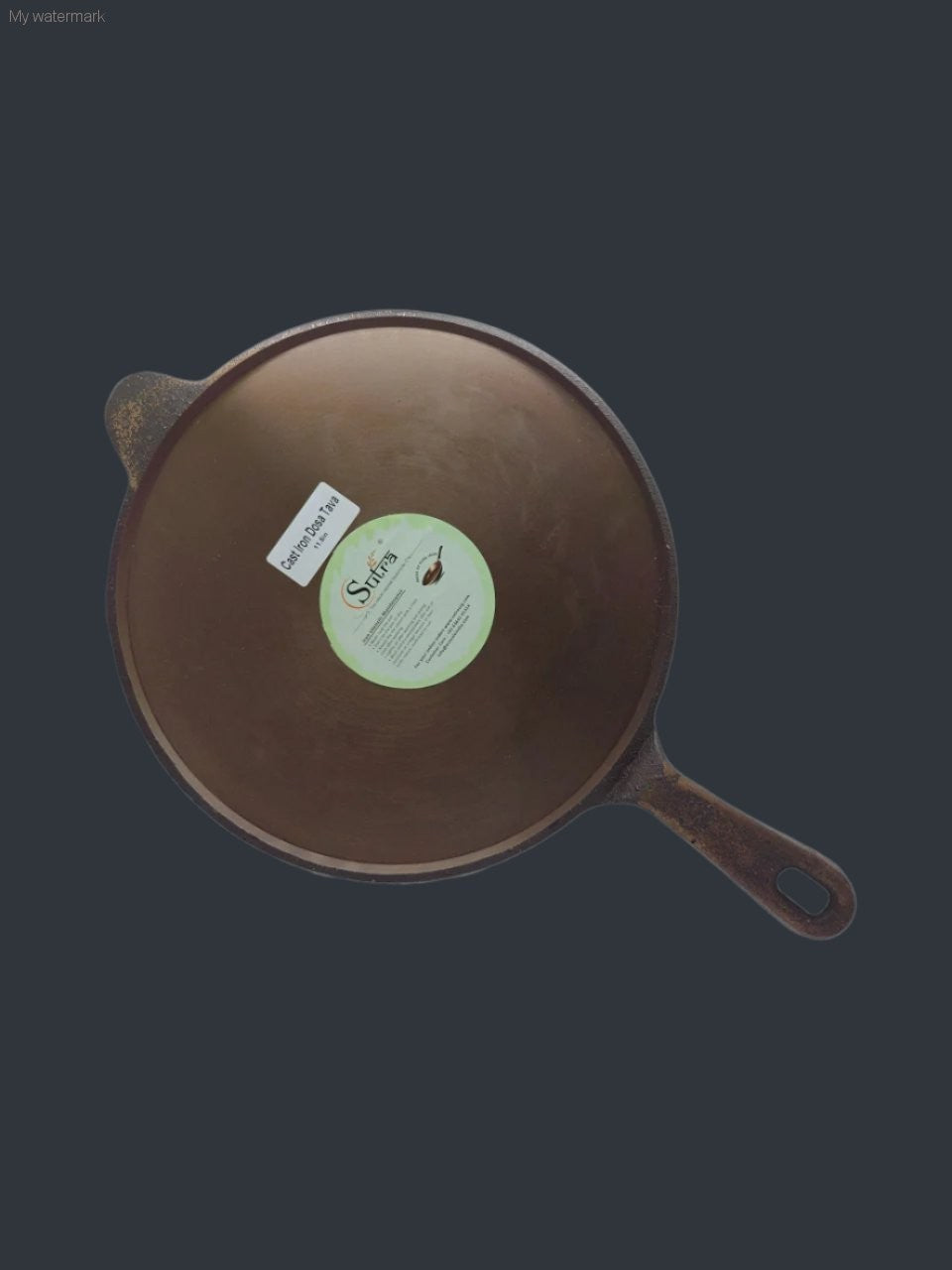 SUTRA Cast Iron Dosa Tawa | Natural cast Iron | Pure cast Iron | With Handle. - SUTRA 