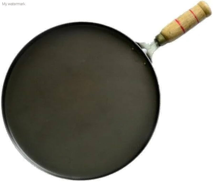 SUTRA Pure Iron Dosa Tawa with Wooden Handle | Loha Dosa Tawa, - SUTRA 