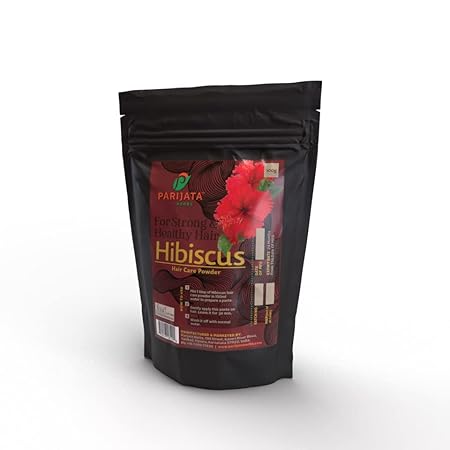 Parijata Herbs Hibiscus Powder for Hair | Natural Hair Growth & Care