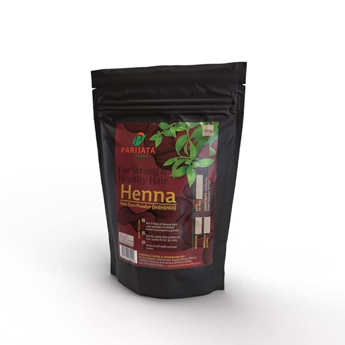 Parijata Herbs Henna Powder | Herbal Hair Color & Nourishing Care