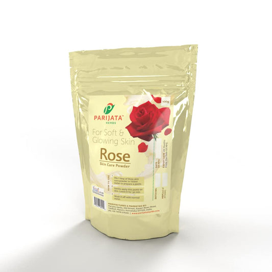 Parijata Herbs Rose Petal Powder | Natural Glow & Skin Brightening