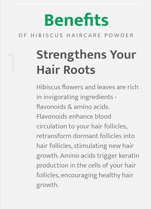 Parijata Herbs Hibiscus Powder for Hair | Natural Hair Growth & Care