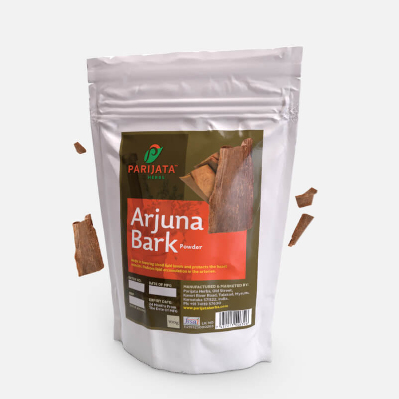 Parijata Herbs Arjun Bark Powder | Ayurvedic Heart & Wellness Support