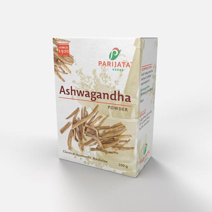 Parijata Herbs Ashwagandha Powder for Hair Growth | Natural Hair Strengthener