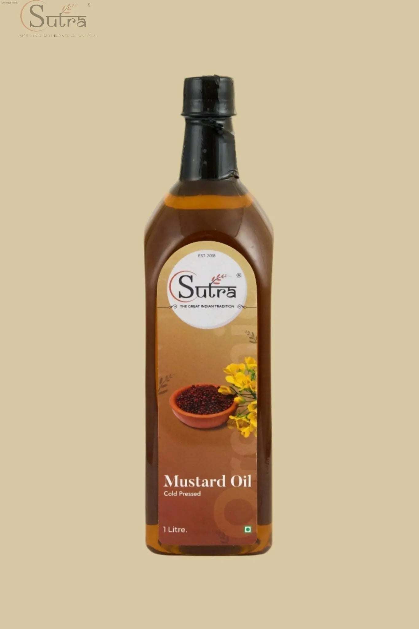 Wooden Cold Pressed Mustard Oil (Kachi Ghani) | Natural & PuCold-Pressed Wooden Mustard Oil 