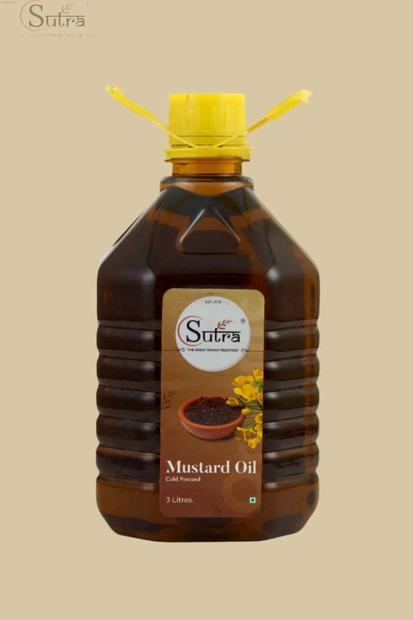 Wooden Cold Pressed Mustard Oil (Kachi Ghani) | Natural & PuCold-Pressed Wooden Mustard Oil 