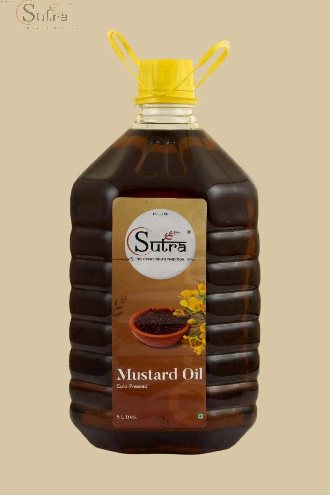 Wooden Cold Pressed Mustard Oil  (Kachi Ghani) | Natural & PuCold-Pressed Wooden Mustard Oil 