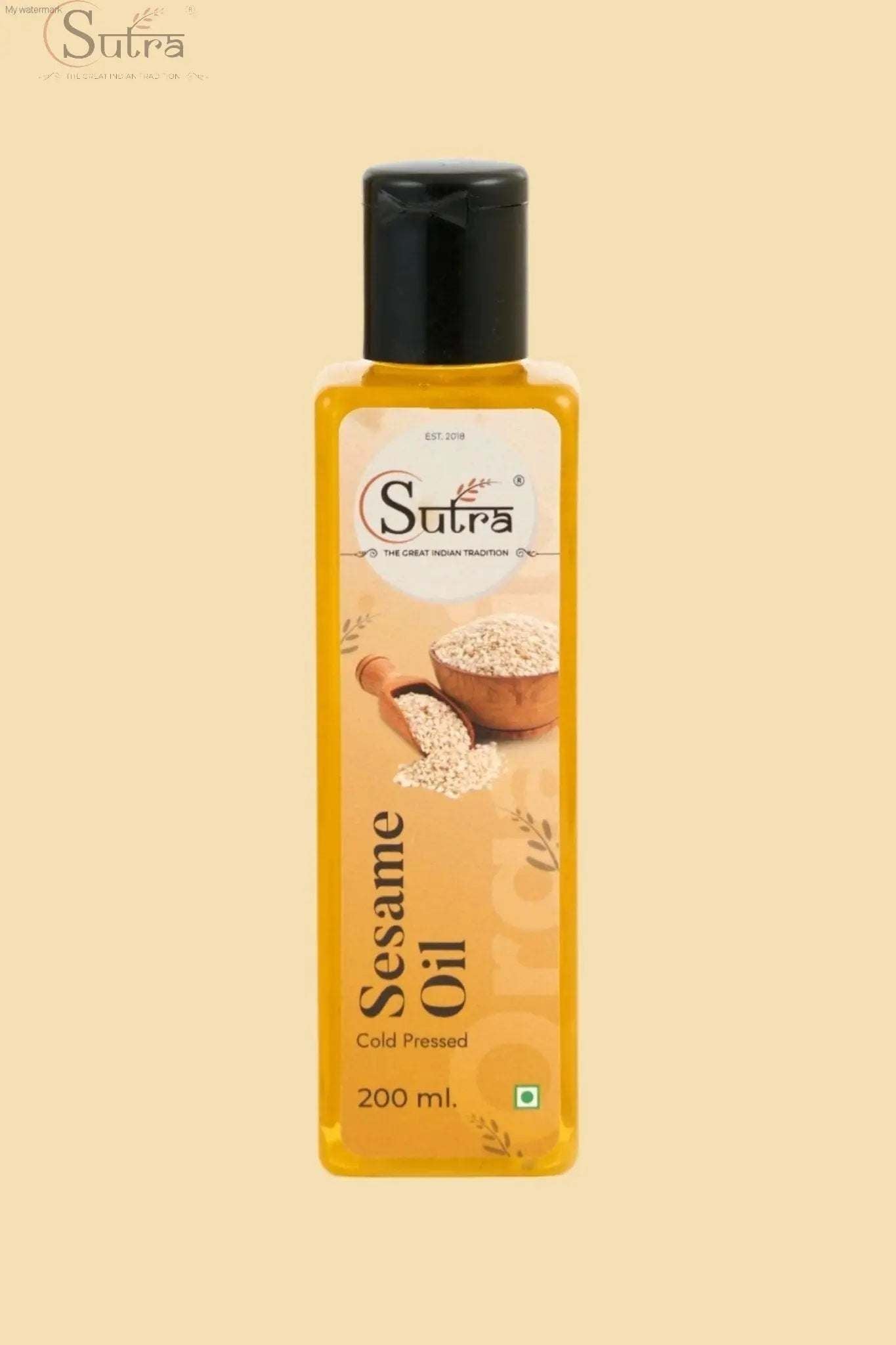 Sutra Wooden Cold Pressed White Sesame Oil  Online in IndiaSutra Wooden Cold-Pressed White Sesame Oil 