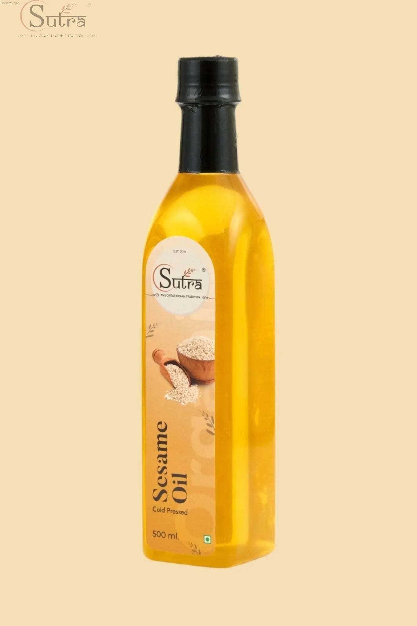 Sutra Wooden Cold Pressed White Sesame Oil  Online in IndiaSutra Wooden Cold-Pressed White Sesame Oil 