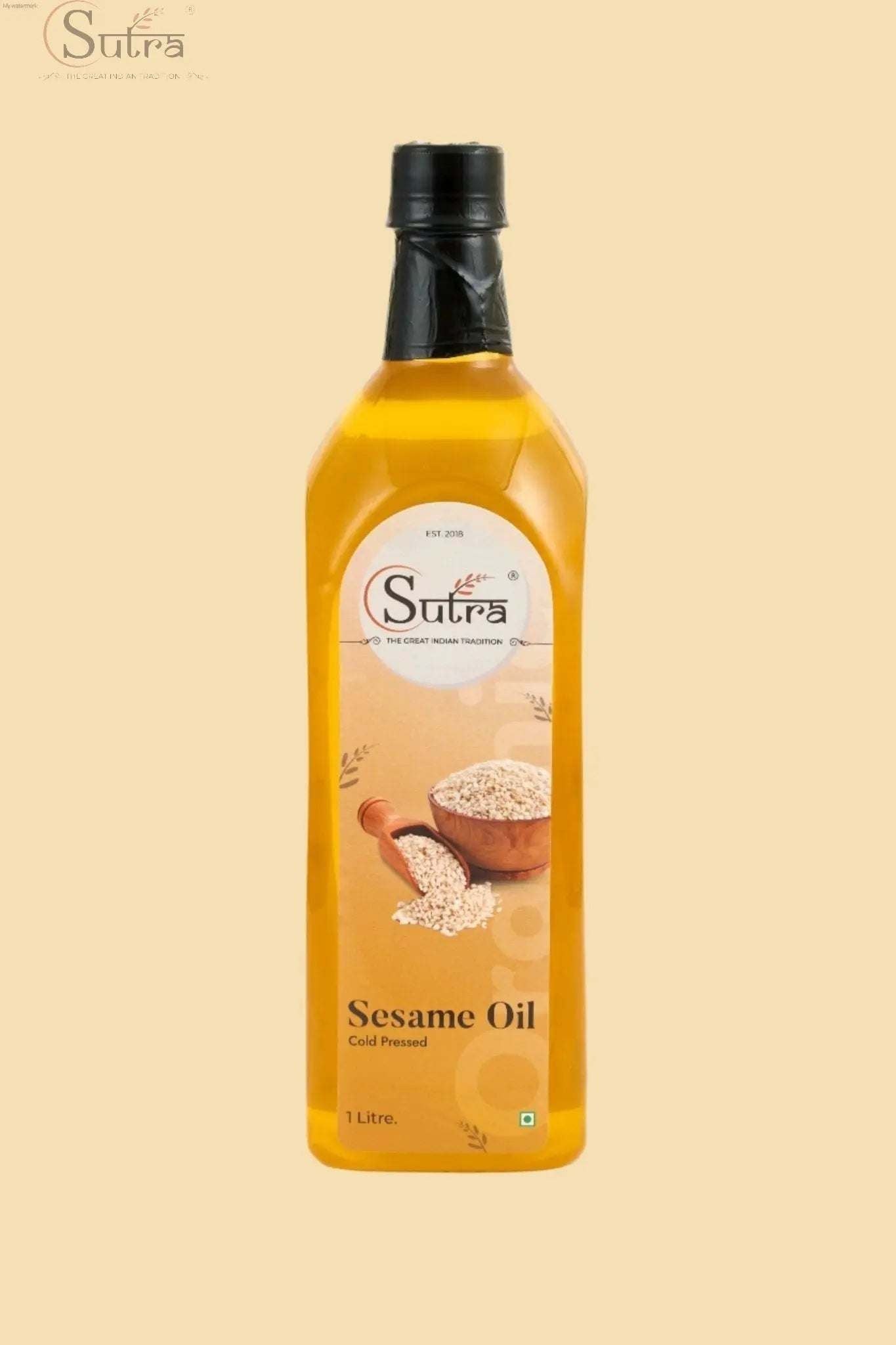 Sutra Wooden Cold Pressed White Sesame Oil  Online in IndiaSutra Wooden Cold-Pressed White Sesame Oil 