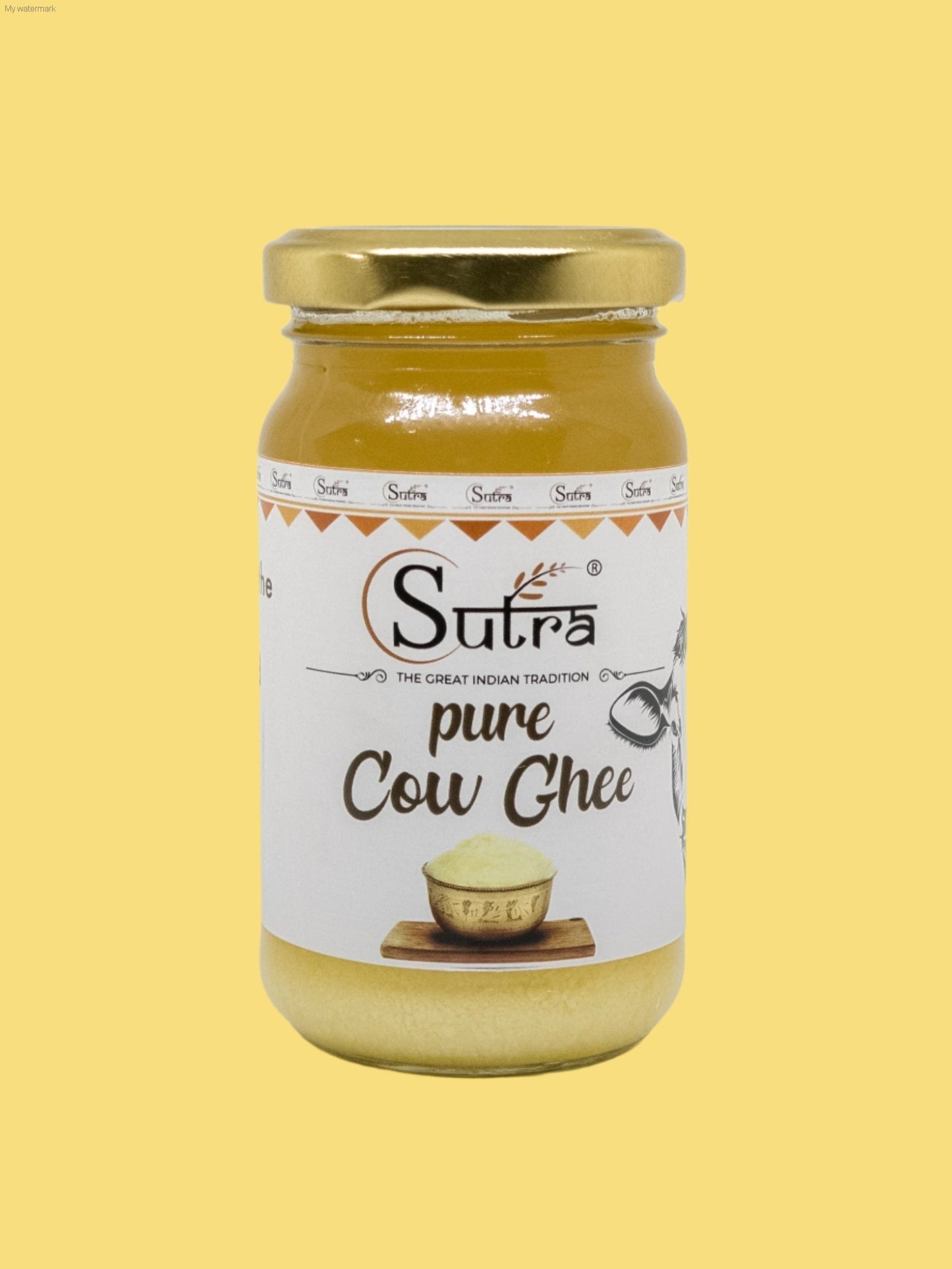 SUTRA Cow Ghee 400ml | Pure | Natural | Edible |Chemical Free - SUTRA 