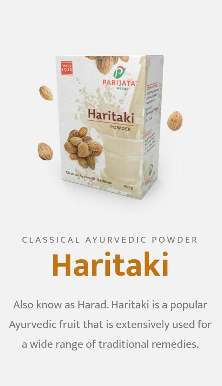 Parijata Herbs Haritaki Powder | Natural Digestive & Detox Support