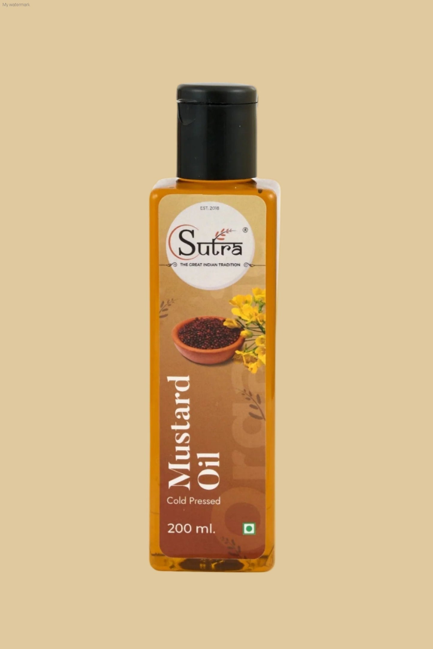 Cold Pressed Mustard Oil by SutraKart for Cooking