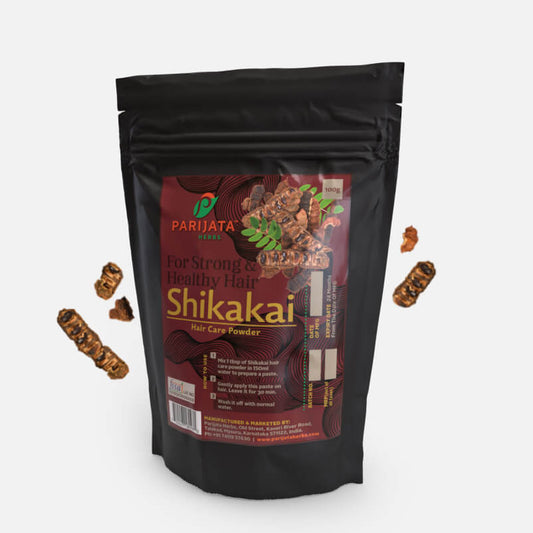 Parijata Herbs Shikakai Powder | Herbal Hair Cleanser & Growth Booster