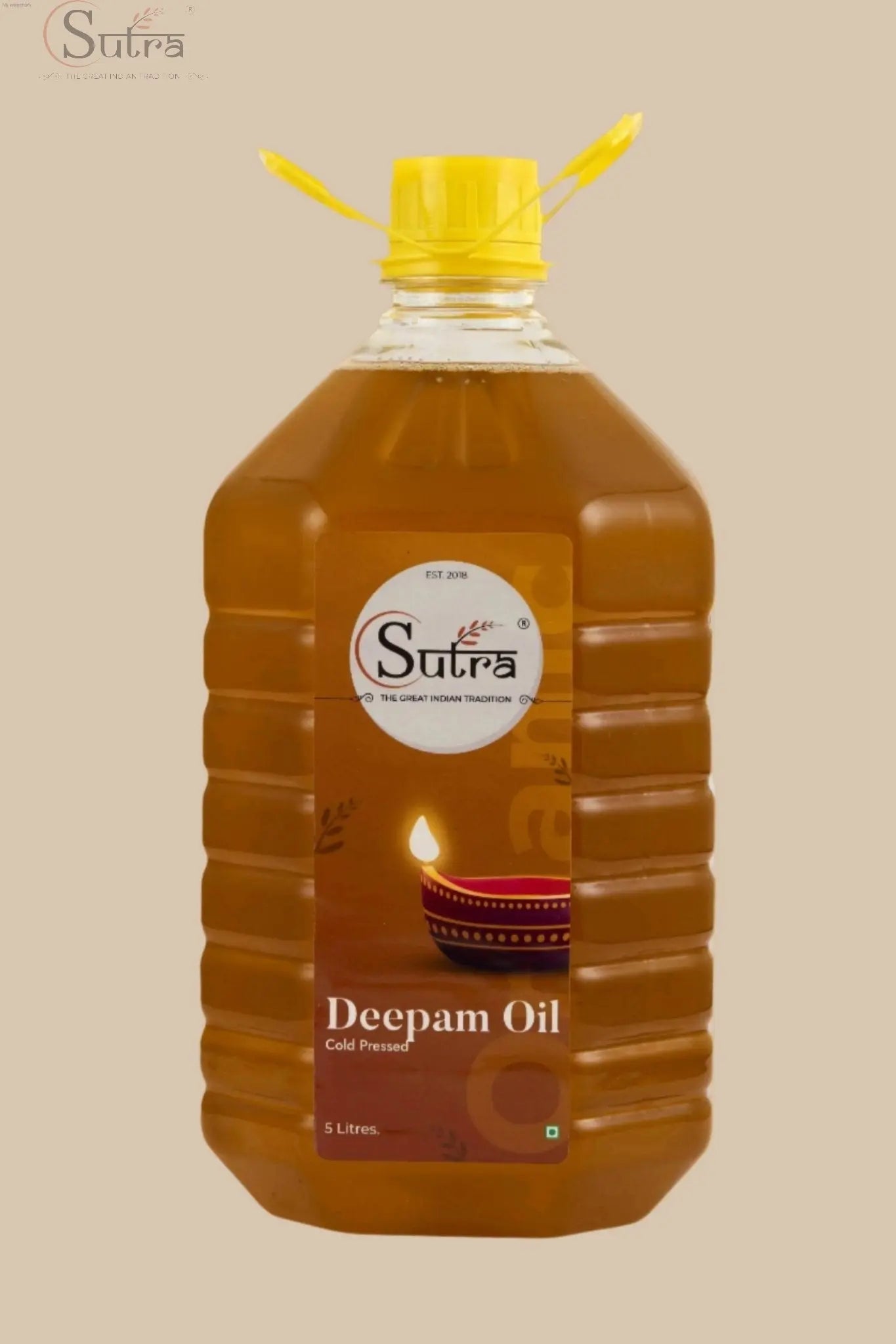 Pure  Wood Cold Pressed Sutra Deepam Oil | Traditional Pooja Oil for Holy RitualsPure SUTRA Deepam Oil 