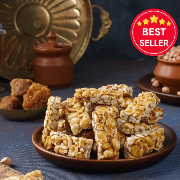 Sweet Karam Coffee Peanut Chikki - 150g | Crunchy, Sweet & Healthy Snack by Sutrakart