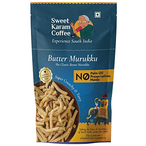 Sweet Karam Coffee Crispy Butter South Indian Snack - SKC Butter Murukku 95g