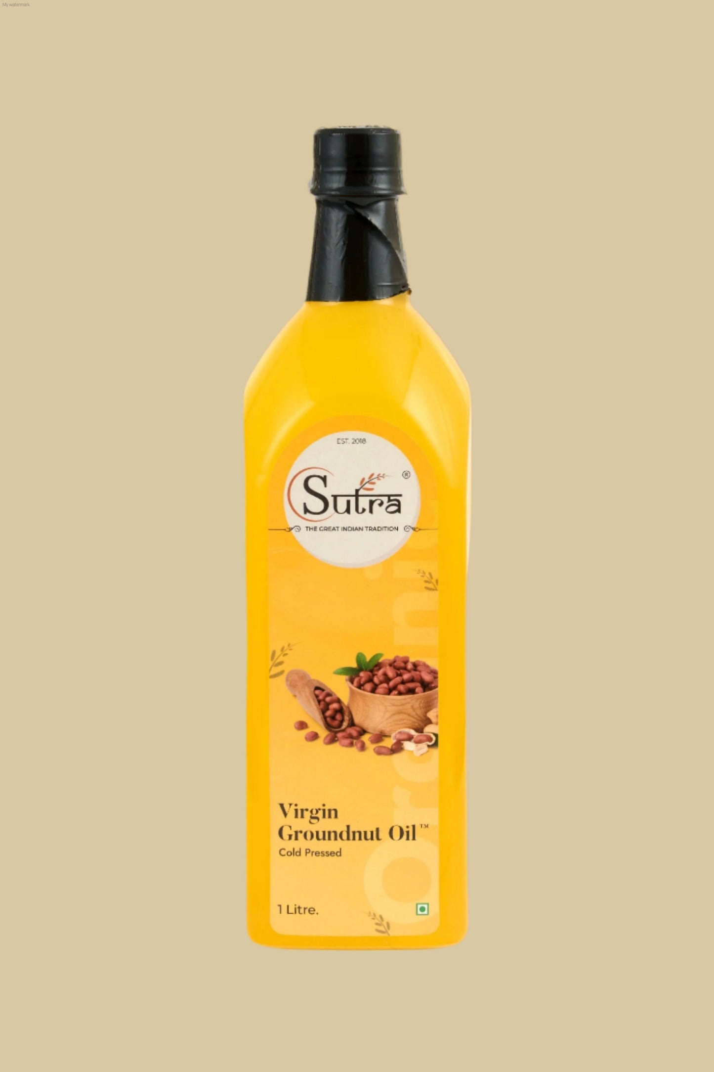 "Sutra Cold Pressed Groundnut Oil – Fresh & Unrefined"