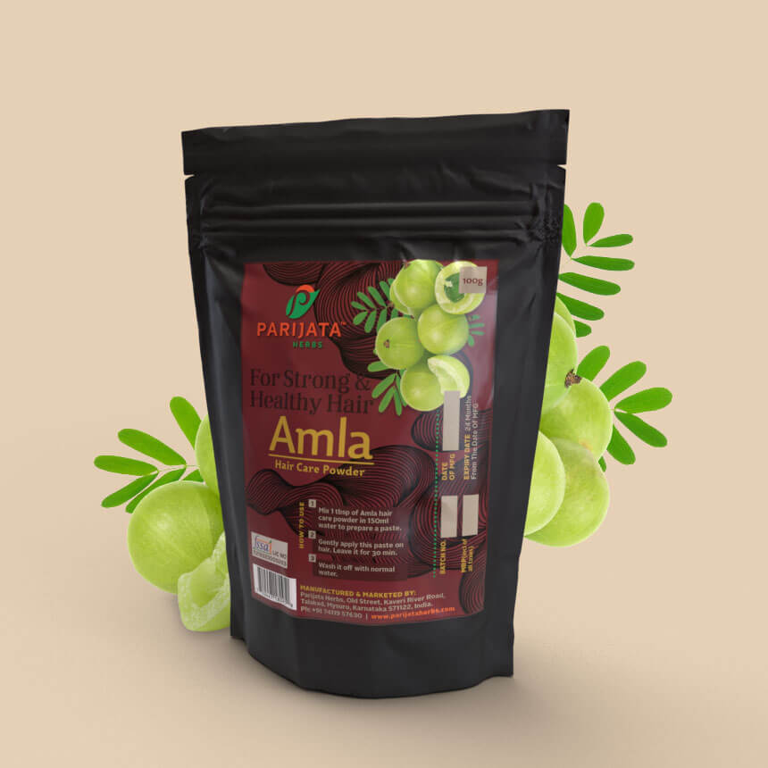 Parijata Herbs Amla Powder | Ayurvedic Hair Growth & Scalp Care