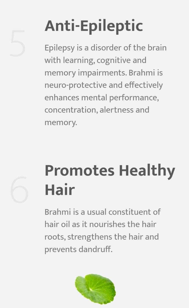 Parijata Herbs Brahmi Powder | Natural Brain Booster & Mental Clarity