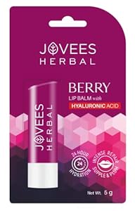 Jovees Herbal Berry Lip Balm with Hyaluronic Acid packaging.