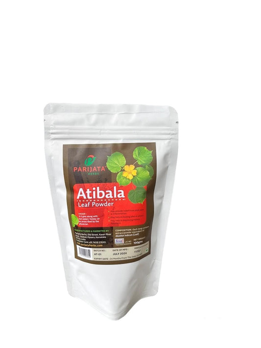 Parijata Herbs Atibala Leaf Powder | Ayurvedic Strength & Wellness Tonic