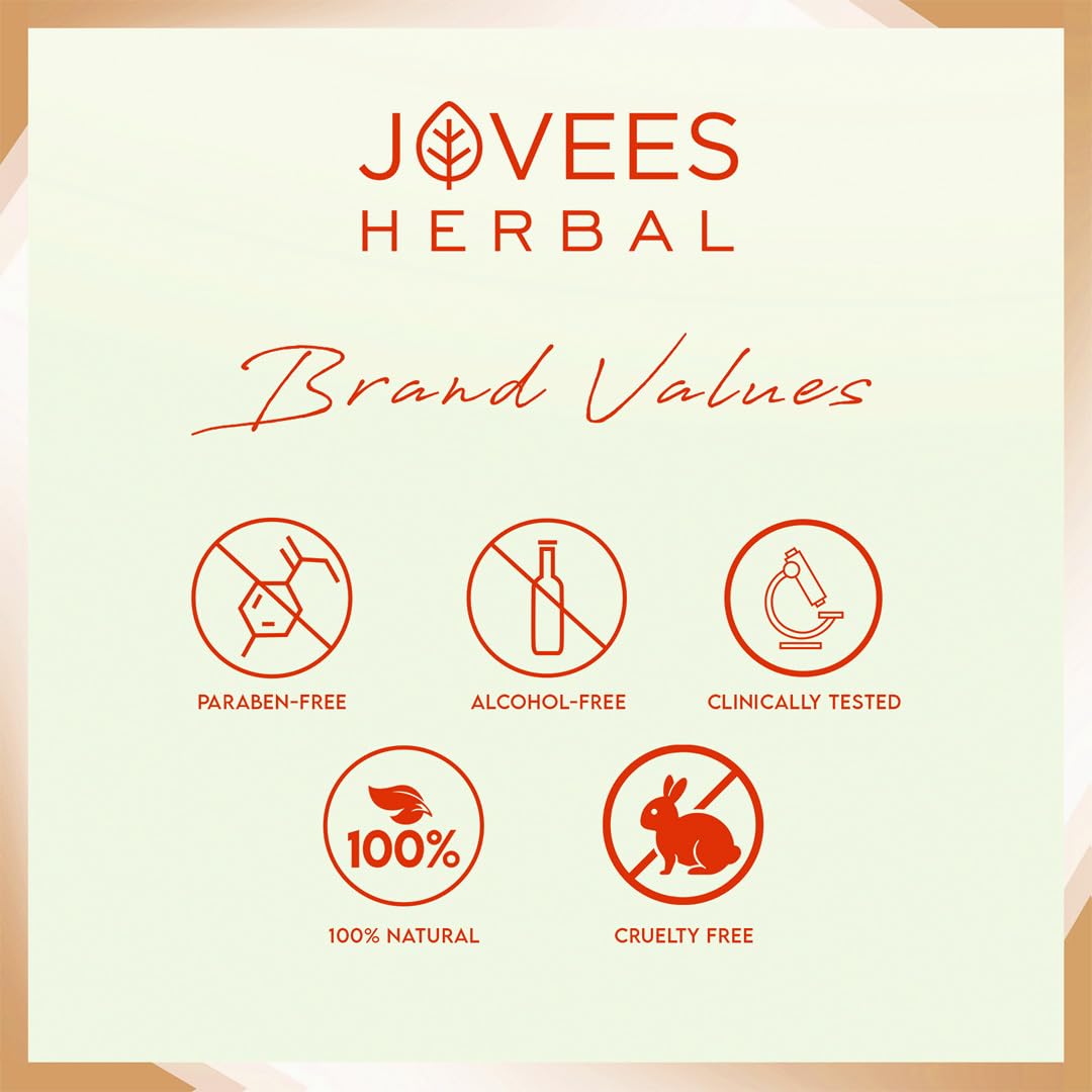 Jovees Papaya Face Wash, herbal cleanser for glowing skin, 100% natural, paraben-free, alcohol-free, cruelty-free, clinically tested.