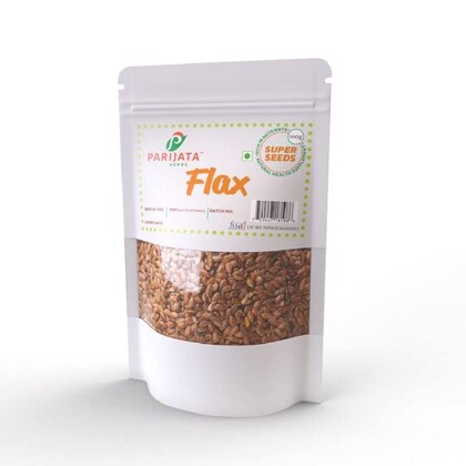 Parijata Flax Seeds | High Fiber & Omega-3 for Heart & Gut Health